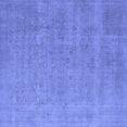thumbnail image 1 of Ahgly Company Indoor Square Oriental Blue Industrial Area Rugs, 4' Square, 1 of 4