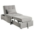 thumbnail image 4 of Brownish Gray Velvet Lift Top Storage Bench, Solid Wood Furniture, Convertible Chair With Pull-out Bed And For Extra Space Bench In Velvet, To , Interior, 4 of 6