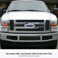 thumbnail image 3 of APS Compatible with Ford F-250 F-350 F-450 F-550 SD 2008-2010 Only fit OE grille with 6-holes Opening Stainless Steel Black Mesh Grille Insert Combo F77803H, 3 of 3