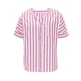 thumbnail image 6 of Avtoify Women's Casual Solid Color Fashion Round Neck Pullover Short Sleeve Top, 6 of 8