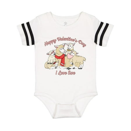 

Inktastic Happy Valentine s Day I Love Ewe Sheep Family Gift Baby Boy or Baby Girl Bodysuit