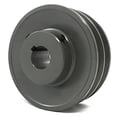 thumbnail image 2 of 2AK30 5/8" Bore Solid Sheave Pulley with 2.95" OD 5/8" ID, Hex Set Screws 2 Grooves for V-Belts Size 4L, 3L 2AK30-5/8" (OD 3"- ID 5/8"), 2 of 2