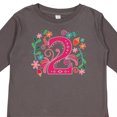 thumbnail image 4 of Inktastic 2nd Birthday 2 Year Old Girls Girls Long Sleeve Toddler T-Shirt, 4 of 5