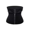 thumbnail image 1 of Mujer Entrenador De Cintura Corsé Cremallera Gancho Fajas Doble Control Body Shaper Barriga Cintura Cincher-XL-Negro, 1 of 5