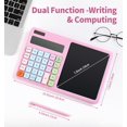 thumbnail image 2 of 12-Digit Desktop Calculator with Notepad & Stylus, Cute Pink Basic Calculator for Office, School, Home, Financial Math – Portable Multi-Function Desk Accessory for Women & Students, 2 of 7