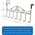 thumbnail image 6 of Casewin Over Door Hanger Hook Coat and Hat Racks, Metal Brown, 6 of 8