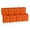 Orange, variant on Sorbus Foldable Cube Storage Bins with Handles, Black, 8 Pack
