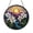Acrylic 3.5 Inch, variant on Imaginary Mountain Lake Stained Glass Suncatcher For Window Decor, Fantasy Lily Flower Hanging Art With Golden Sunlight Details, Aesthetic Room Ornament, Decorative Indoor Present For Art Fans