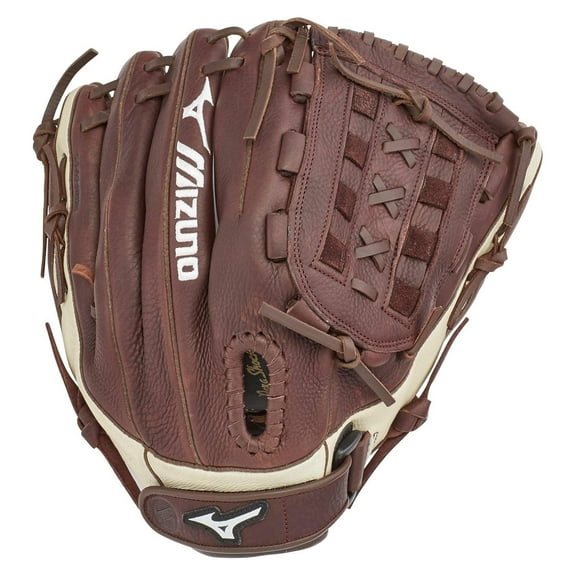 Franchise Slowpitch Softball Glove Series Left Hand Throw 12.5" Coffee/Silver Tartan X Web
