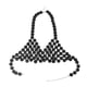 thumbnail image 5 of Tops cortos de lentejuelas, top halter, bralette de tela, ropa de baile, festival, rave, verano Largo 90cm a 105cm, 5 of 8