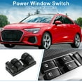 thumbnail image 2 of Interruptor de ventana eléctrica Unique Bargains No.4F0959851J para el lado del conductor delantero izquierdo para Audi A3 Q7 S6 Negro, 2 of 7