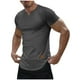 thumbnail image 2 of pstuiky camisetas de hombre, Camisa informal de manga corta con cuello en V y textura vertical de color liso para hombre camisas casuales para hombre xxl, 2 of 9
