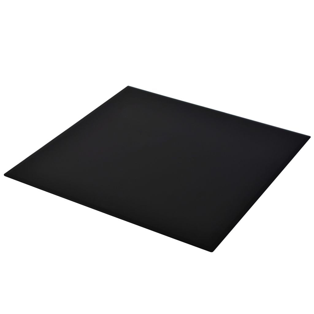 Kepooman 27.6" Square Shape Glass Table for Home,  Top Tempered Glass Replacement Protector Cover