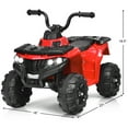thumbnail image 3 of Topbuy 6V Electric Kids Quad ATV Ride on Car 4 Wheels Toy Car with LED Lights Red, 3 of 5