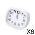 thumbnail image 1 of 6 Relojes de Escritorio Pequeños, Reloj de Escritorio Clásico Que No Hace Tictac, Relojes de Escritorio Que Funcionan con Pilas para Sala de Estar, Do 6 piezas, 1 of 7
