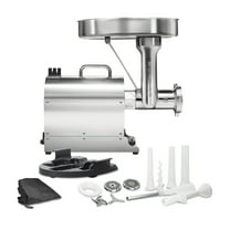 Weston Pro Series Electric Meat Grinder, Commercial Grade, 1120 Watts, 1.5 HP, 14lbs. Per Minute, Stainless Steel