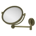 thumbnail image 2 of 8 Inch Wall Mounted Extending Make-Up Mirror with Dotted Accents - Antique Brass / 5X, 2 of 2