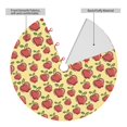 thumbnail image 2 of Rateoe Fruit Print Christmas Tree Skirt 30" for Xmas Holiday New Year Party Circle Tree Mat Ornaments Decoration, 2 of 7