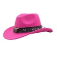 thumbnail image 3 of Bobifish Boys Cowboy Hat Wide Brim Cowboy Hat With Bull Decoration Holiday Casual Activity Hat For Sun Protection, 3 of 4