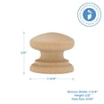 thumbnail image 2 of British Wood Knobs 1-3/4 inch, Pack of 1000 Unfinished Round Wooden Knobs for Dresser Drawers, Cabinets, Furniture, and Crafts, by Woodpeckers, 2 of 4