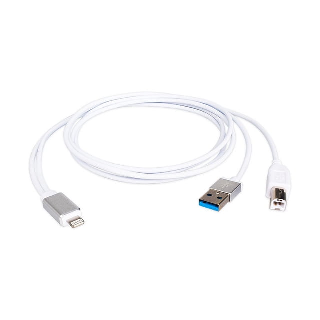 Adecuado para cable de piano electrónico de Apple, adaptador de instrumento musical plano para teléfono móvil, iPad, adaptador B macho OTG integrado