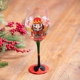 thumbnail image 2 of Stemmed Wine Glass, 17 oz., w/ Box, Green Festive Nutcracker, 2 of 3