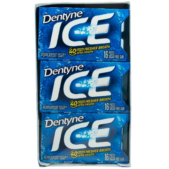 Dentyne Ice Gum Club Pack, Peppermint, 12 Count