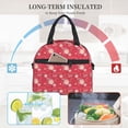 thumbnail image 4 of Fotbe Hello Summer Flamingo Bolsa de Almuerzo con Estampado, Lonchera Aislada, Contenedores de Comida Reutilizables Tipo Cooler a Prueba de Fugas, 4 of 7