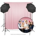 thumbnail image 4 of Lann's Linens Set of 2 Photography Backdrop Curtains, 5ft x 10ft Pink Wedding Photo Background, 4 of 7