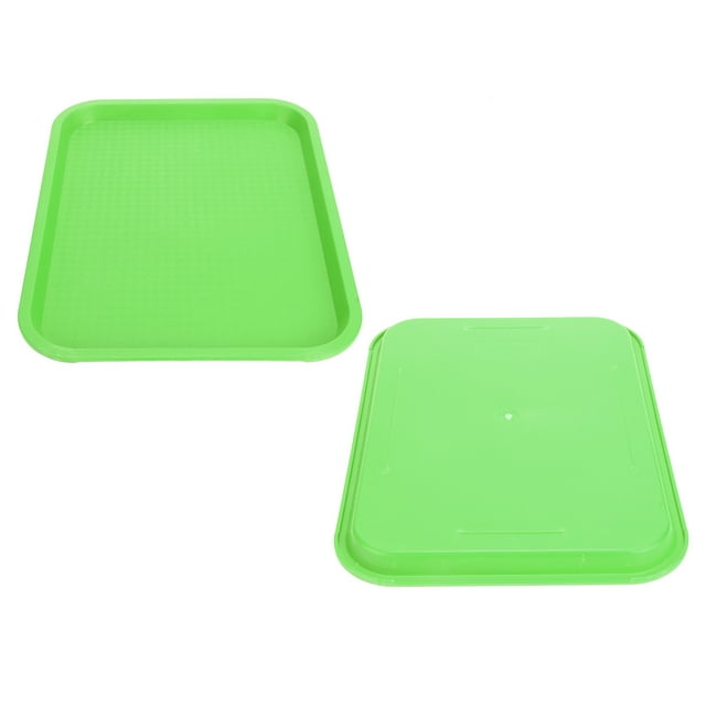 BANDEJA DE COMIDA RÁPIDA PP RECTANGULA ANTRESLIZANTE BANDEJA DE SERVICIO DE COMIDA Multiusos para Restaurante Cantina Cafetería Bandeja