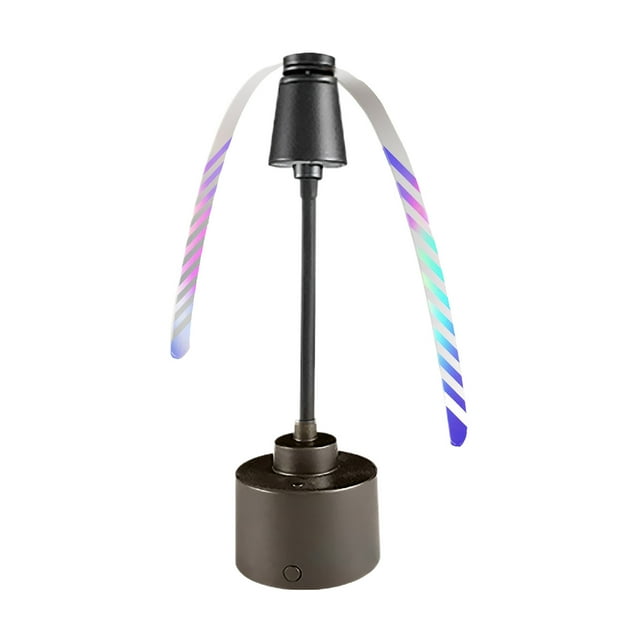 Cateissary Ventilador repelente de moscas esencial para de comedor con iluminación nocturna, ventiladores antimosquitos para mesas y puestos. Electrodomésticos negro