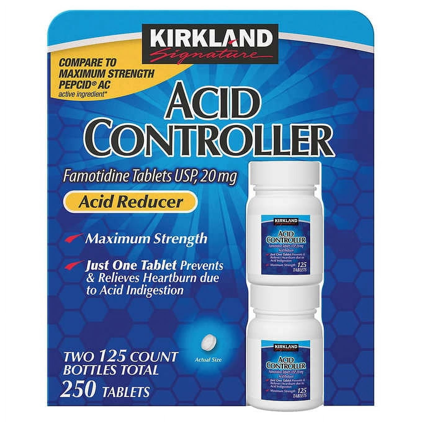 Kirkland Signature Acid Controller 20mg. 250 Tablets