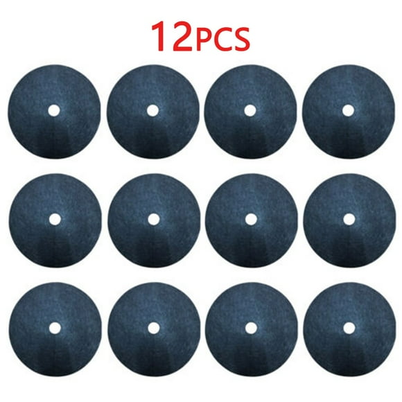 12Pc Tree Protection Weeds Mats Ecological Control Cloth Mulch Ring Round Weeds Barrier Plant Cover for Indoor Outdoor Garden 02