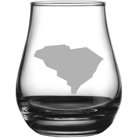 

South Carolina States Etched 4.1oz Spey Dram Whisky Glass