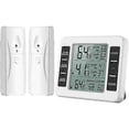 thumbnail image 1 of Fridge/freezer thermometer, wireless fridge thermometer with 2 Se, 1 of 5