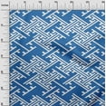 thumbnail image 3 of oneOone Cotton Cambric Blue Fabric Geometric Fabric For Sewing Printed Craft Fabric By The Yard 56 Inch Wide, 3 of 4