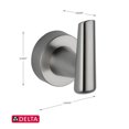thumbnail image 3 of Delta Grail Robe Hook, Stainless, 3 of 4