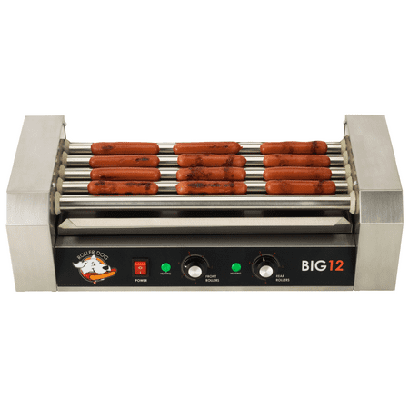 RollerDog Big 12 Stainless Steel Hotdog Roller with Drip Tray