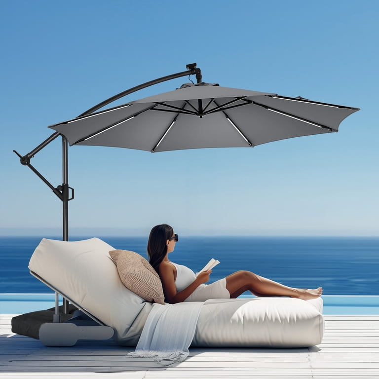 10 patio umbrella at walmart Best Choice Products 10ft Outdoor Umbrella, Outdoor Table Umbrella, Yard Umbrella, Market with 6 Sturdy Ribs, Push Button, Tilt and Crank Keep your outdoor living space nicely shaded with this 10 10' x 10' Saville Square