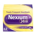 thumbnail image 4 of (2 pack) Nexium 24HR Acid Reducer Heartburn Relief Capsules for All-Day and All-Night Protection From Frequent Heartburn With Esomeprazole Magnesium, 42 Count, 4 of 15