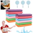 thumbnail image 1 of Paños de limpieza milagrosos XINYU sin rayas reutilizables y multiusos para cocina espejo vidrio 12 unidades, 1 of 7