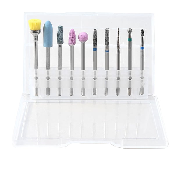 Soidarity 10 unids/set Nail Art pulido brocas máquina de manicura eléctrica puntas cepillo herramientas de pulido Juegos de manicura 2# Soidarity CE0210-02B