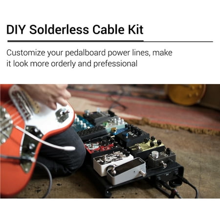 Professional Solderless Patch Cable Kit Diy Guitar Pedal Board Cord Wire Custom Length Including 10 Solder Free Plugs 3 Meter And Mini Driver Al Instrument Accessories Set Canada - Diy Pedal Kits Canada