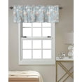 thumbnail image 3 of Easter Decor Valances Kitchen Curtains for Windows, Easter Bunny Rabbits Vintage Flowers Spring Holiday Rod Pocket Valances Blue Short Curtains for Bedroom/Living Room,54" X 18" -1 Panel, 3 of 6