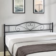 thumbnail image 4 of VECELO Queen Size Platform Bed Frame, Metal Bed Frame with Headboard and Footboard, No Box Spring Needed, Black, 4 of 7