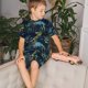 thumbnail image 4 of Fotbe Cartoon Dinosaur Pijama Estampada de 2 Piezas para Niños – Ropa de Dormir de Manga Corta Cómoda para Niños y Niñas, Camiseta y Shorts de Algodón-3X-Large, 4 of 6