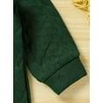 thumbnail image 5 of Zehjuhan Newborn Baby Boy Onesie, Long Sleeve Round Neck Cover Letter Print Color Patchwork Jumpsuit For Autumn And Winter, 5 of 8