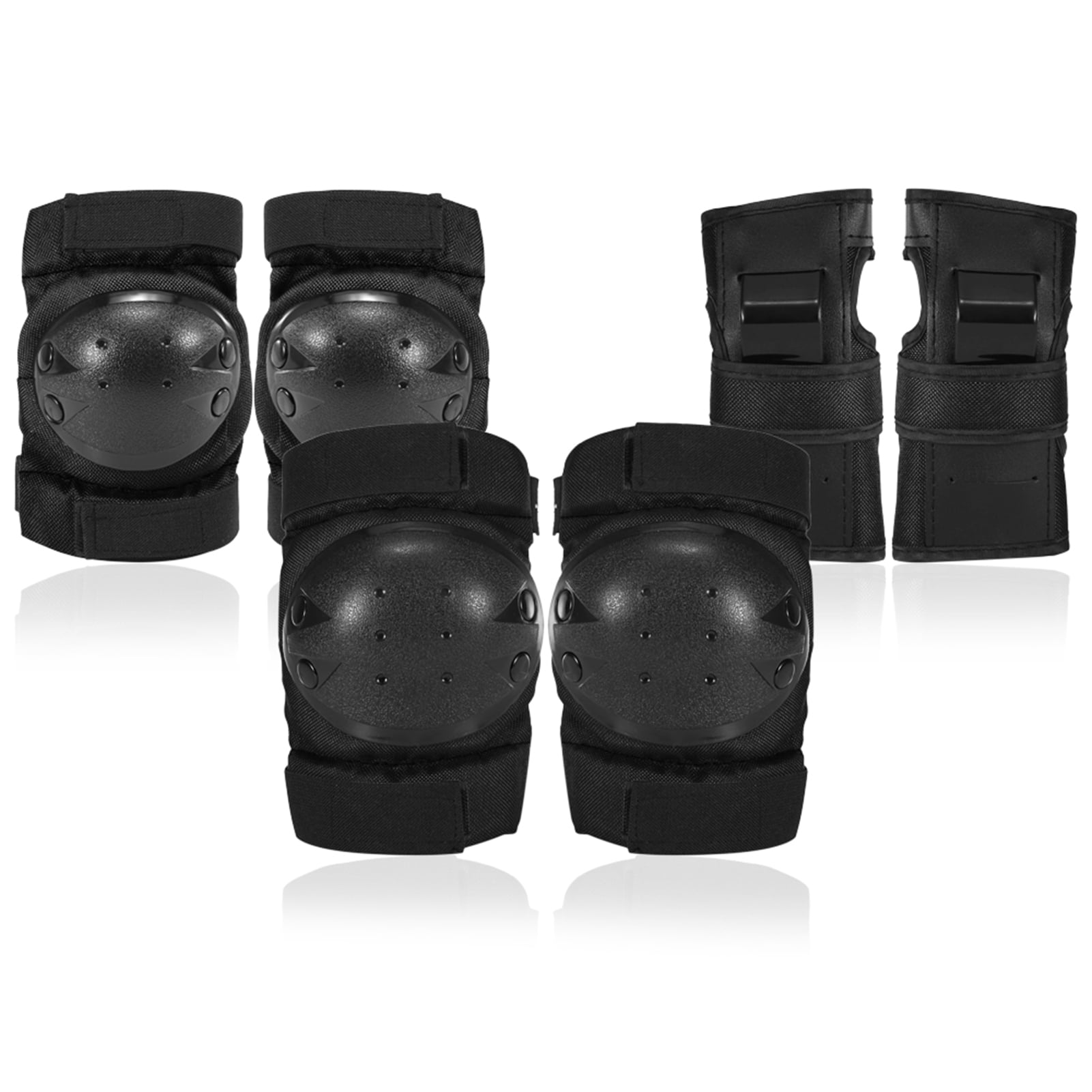 6 Knee Elbow Wrist Protective Pad Protector Gear Sports Tactical Skate Guard