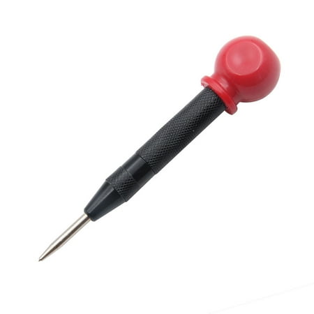

Automatic Center Pin Punch Spring Loaded Marking Starting Holes Tool Drill Bit Wood Press Marker Woodwork Tool Center punch Black with cap
