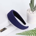 thumbnail image 4 of Fgnfyis Headbands for Women Solid Color Carnival Fascinator Headband Party Accessory Hair Accessories Navy One Size, 4 of 4